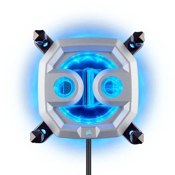 Water block CORSAIR CX-9010001-WW CPU Intel/AMD RGB Silver - imagine 3