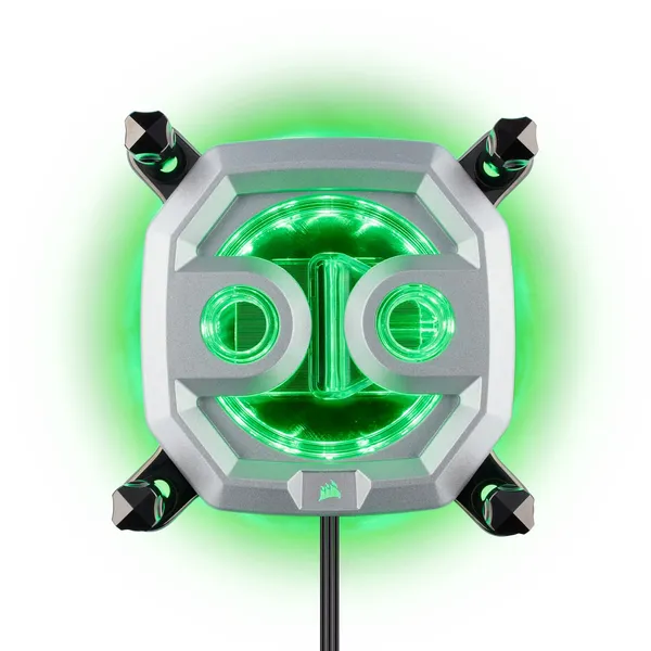 Water block CORSAIR CX-9010001-WW CPU Intel/AMD RGB Silver - imagine 4