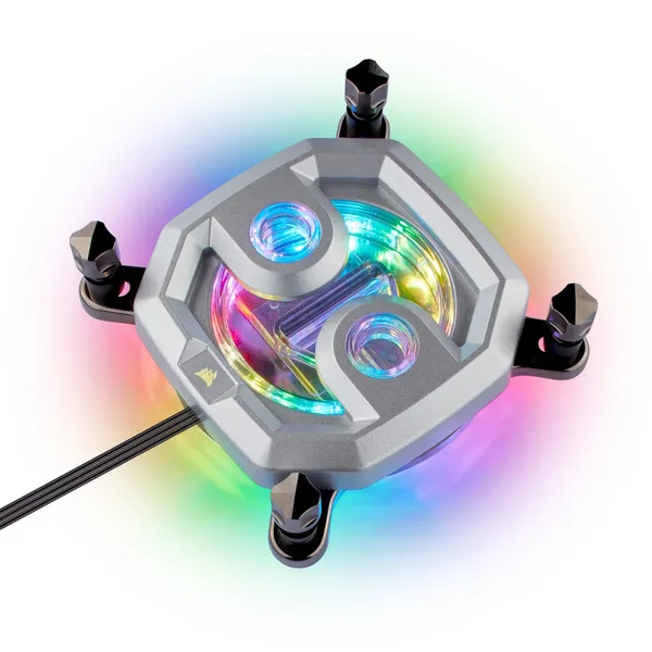 Water block CORSAIR CX-9010001-WW CPU Intel/AMD RGB Silver - imagine 7