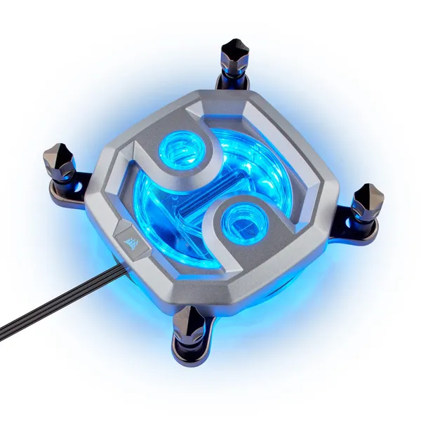 Water block CORSAIR CX-9010001-WW CPU Intel/AMD RGB Silver - imagine 8