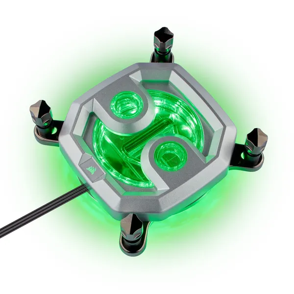 Water block CORSAIR CX-9010001-WW CPU Intel/AMD RGB Silver - imagine 9