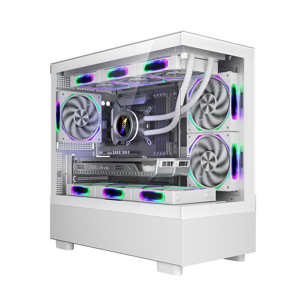 Carcasă PC 1STPLAYER MI5 Mid Tower ARGB Alb
