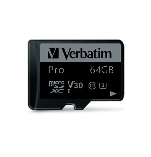 Card Memorie SD VERBATIM 64GB Clasa 10 cu Adaptor 47042