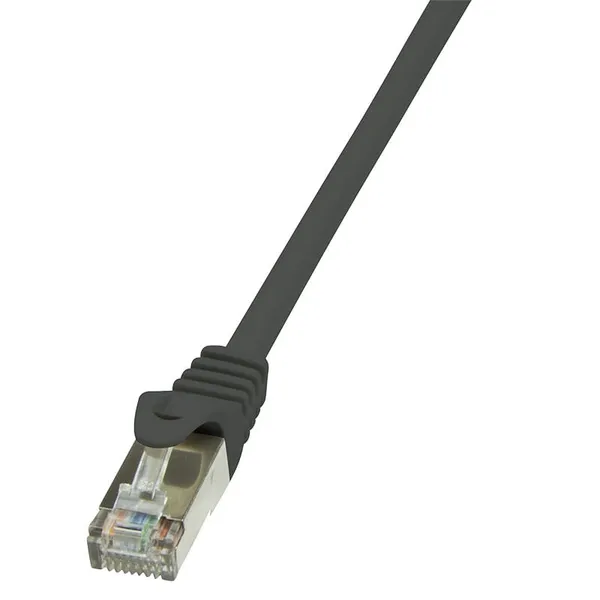 Patch Cord LOGILINK CP1013S Cat5e FTP 0.25m Negru