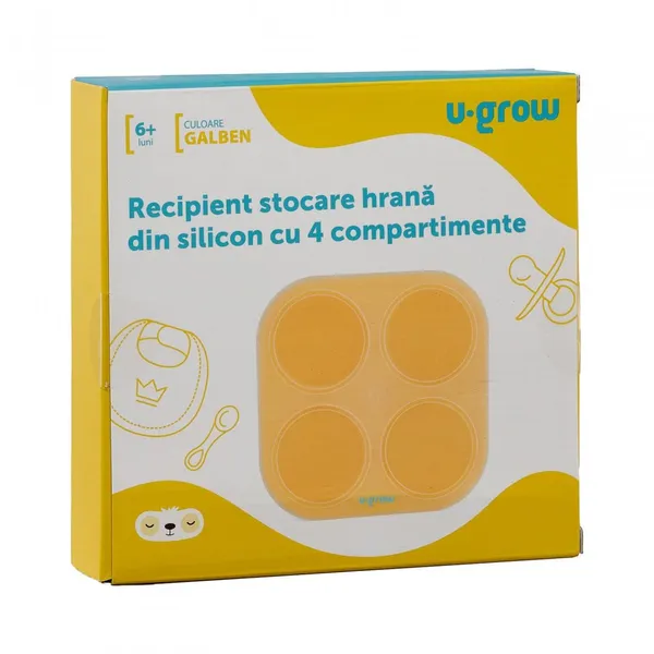 Recipient U-GROW Colapsibil 4 Compartimente 240 ml Silicon - imagine 6