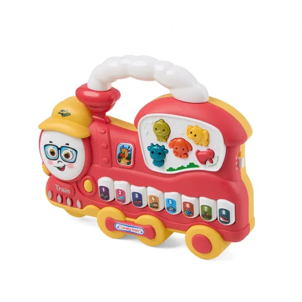 Trenuleț MOMKI cu Lumini și Sunete, Diverse Culori - imagine 4