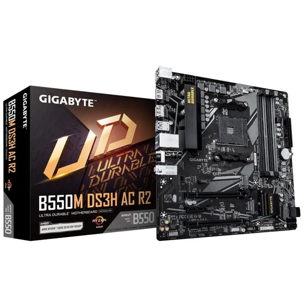 Placă de bază GIGABYTE B550M DS3H AC R2 AM4 mATX
