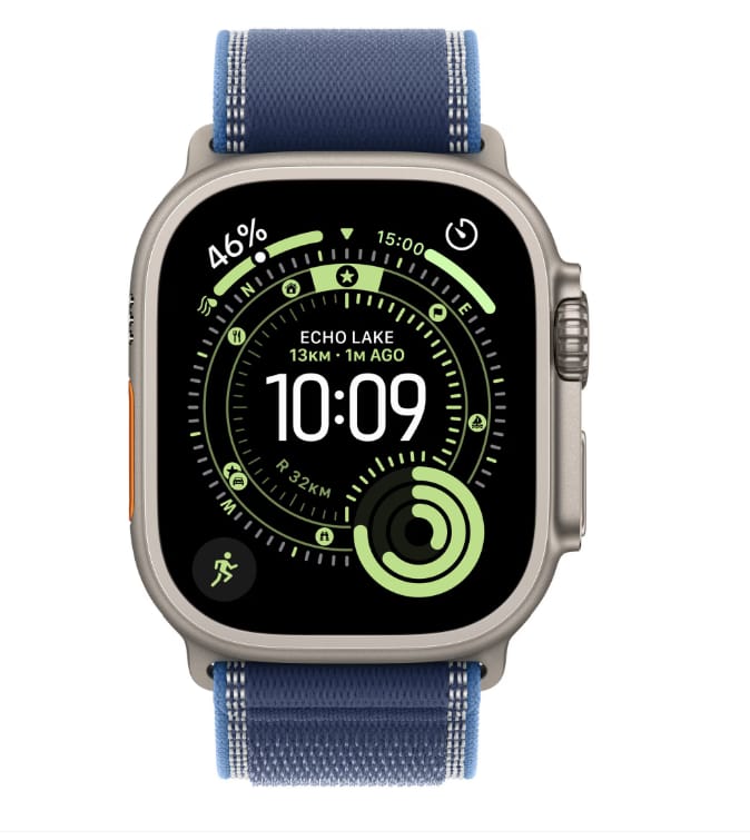 Smartwatch APPLE Watch Ultra 3 GPS+Cellular 49mm Natural Titanium