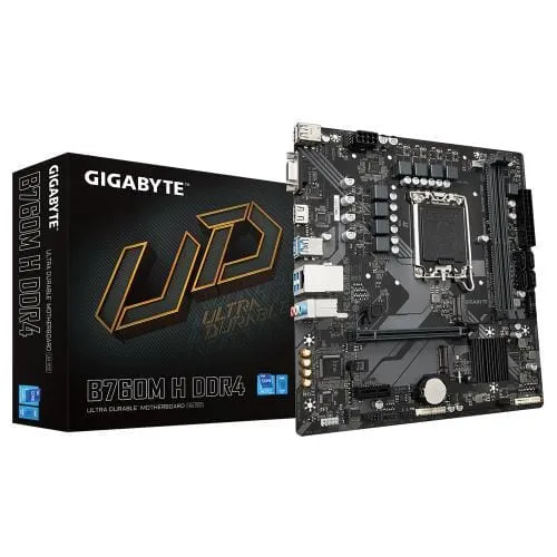 Placă de bază GIGABYTE B760M H LGA1700 mATX DDR4