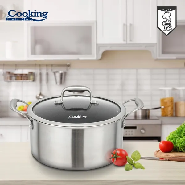 Semioală HEINNER Titanium3 Inox 24x12 cm 5L - imagine 6