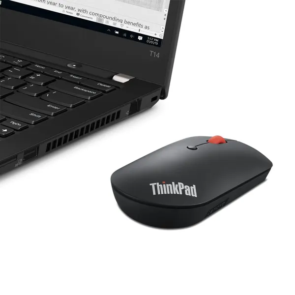 Mouse Wireless LENOVO ThinkPad 4Y50X88822 Bluetooth Negru-Roșu - imagine 4