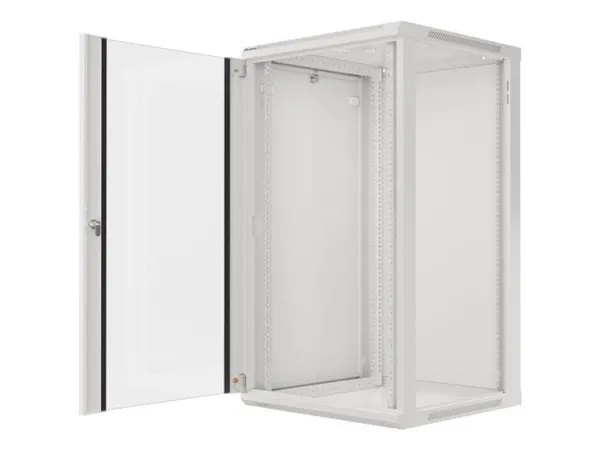 Dulap Rack Perete LANBERG WF01-6622-10S 22U 600x600 Sticlă Gri