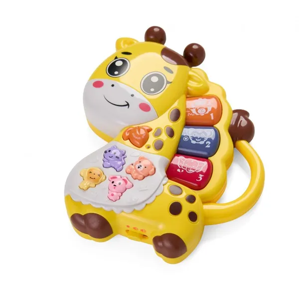 Jucărie Interactivă MOMKI Girafa Galbenă cu Lumini și Sunete - imagine 2