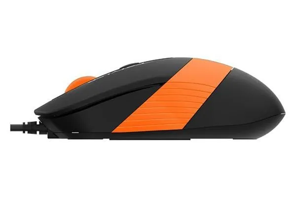 Mouse A4TECH Fstyler FM10 1600 DPI USB Negru Portocaliu - imagine 2
