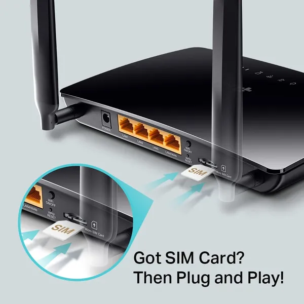 Router Wireless Dual Band 4G LTE TP-LINK Archer MR400 - imagine 4