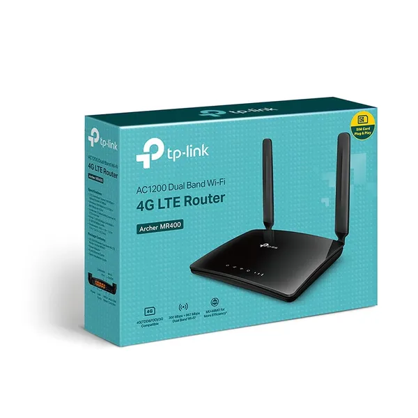 Router Wireless Dual Band 4G LTE TP-LINK Archer MR400 - imagine 8