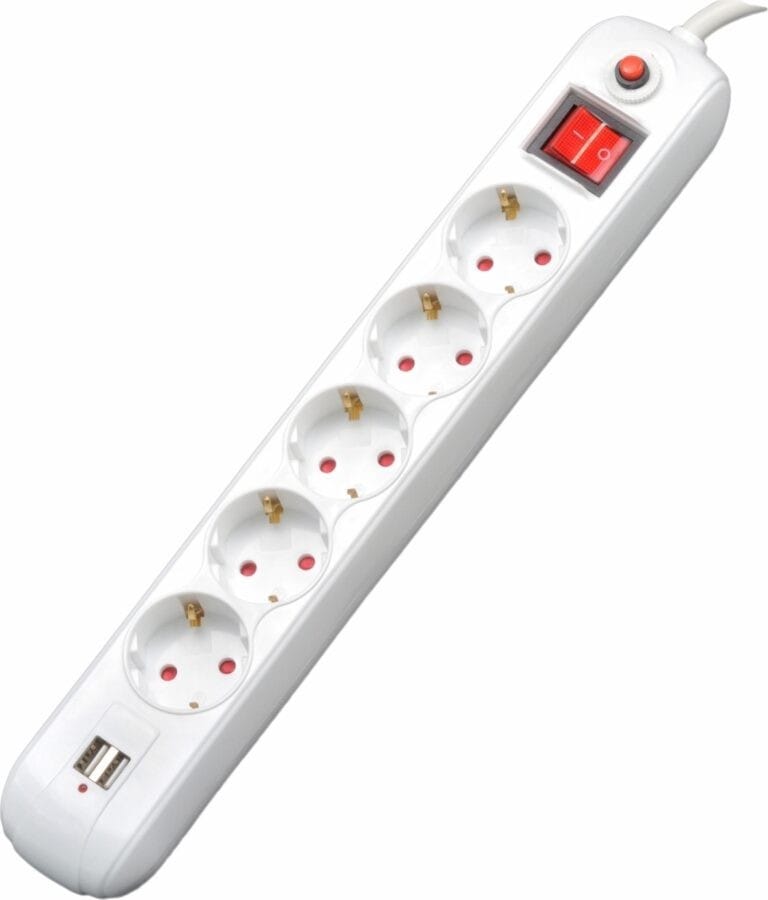 Prelungitor SPACER PP-5-30 5 Prize Schuko 2xUSB 3m Alb