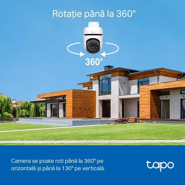 Cameră de Supraveghere TP-LINK Tapo C510W 2K QHD 360° IP66 - imagine 7