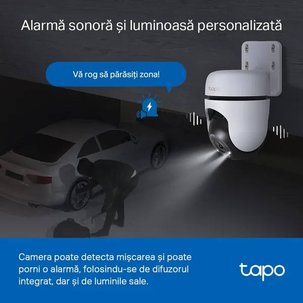 Cameră de Supraveghere TP-LINK Tapo C510W 2K QHD 360° IP66 - imagine 9