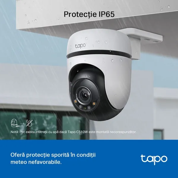 Cameră de Supraveghere TP-LINK Tapo C510W 2K QHD 360° IP66 - imagine 10