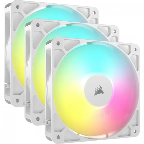 Ventilator Carcasă CORSAIR RS120 ARGB 12 cm 2100 RPM 3 Bucăți Alb