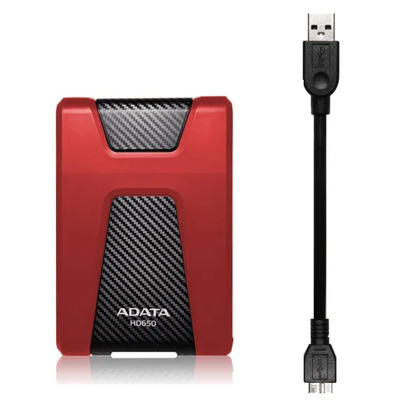 HDD Extern ADATA HD650 1TB Roșu USB 3.1