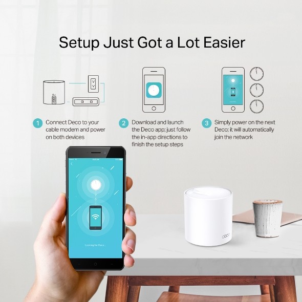 Sistem Mesh Wi-Fi TP-LINK Deco X20 AX1800 3-pack - imagine 6