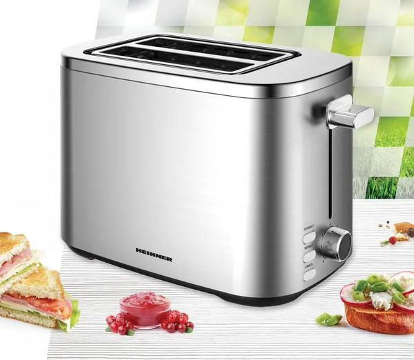 Prăjitor de Pâine HEINNER HTP-800SS 800W 2 Felii - imagine 3