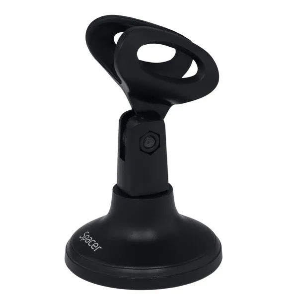 Microfon SPACER SPMF-RETRO cu Suport Tip Picior Negru - imagine 3