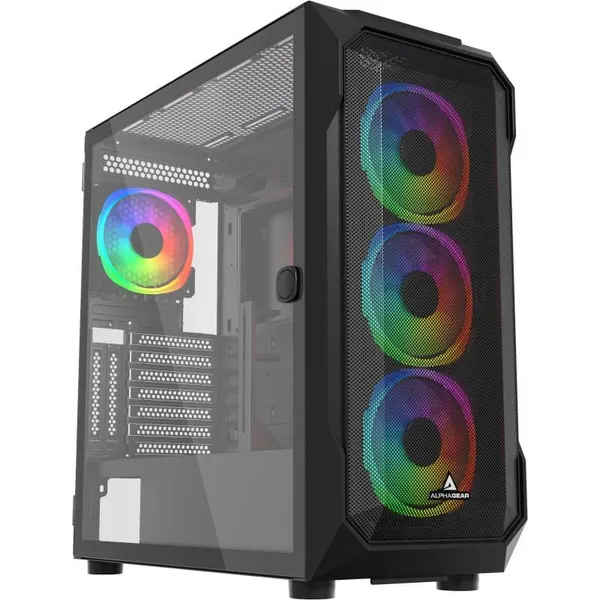 Carcasă PC ALPHAGEAR Artisan ARGB Mid Tower Negru