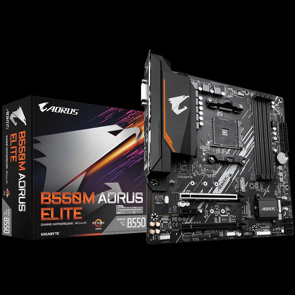 Placă de bază GIGABYTE B550M AORUS ELITE AM4 DDR4 mATX - imagine 2