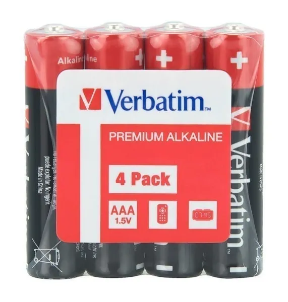 Baterii VERBATIM AAA Alcaline 4buc R3 1.5V 49500