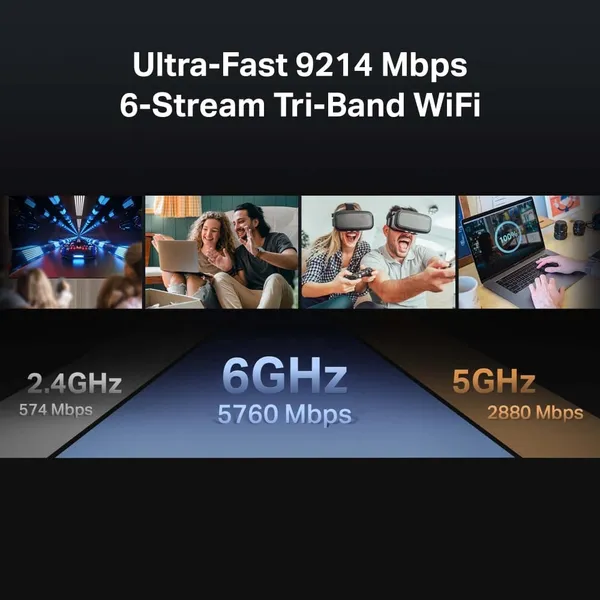 Router Wireless TP-LINK Archer BE550 WiFi 7 Tri-Band - imagine 6