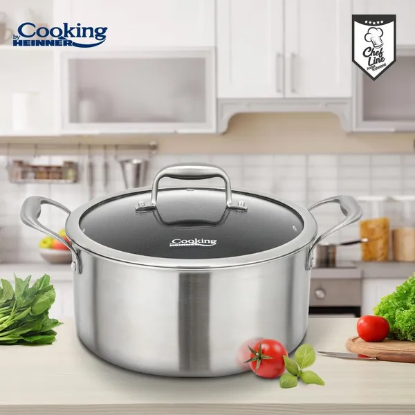 Semioală HEINNER Titanium3 Inox 7L 28 cm - imagine 5