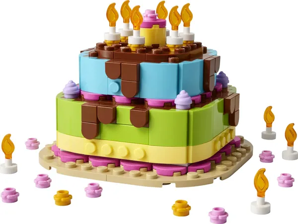 Set Construcție LEGO Tort Petrecere Zi de Naștere 40815 - imagine 4