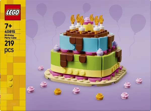 Set Construcție LEGO Tort Petrecere Zi de Naștere 40815 - imagine 2