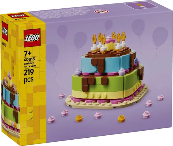 Set Construcție LEGO Tort Petrecere Zi de Naștere 40815 - imagine 3