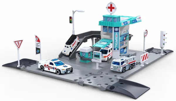 Set Parcare Auto CEVODLE Machetă Die-Cast Scară 1:64