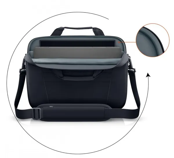 Gentă Laptop DELL EcoLoop Pro Slim 15.6" Negru 460-BDQQ - imagine 2