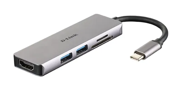 Hub USB D-LINK DUB-M530 5-in-1 USB-C Gri