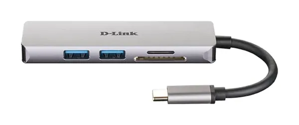 Hub USB D-LINK DUB-M530 5-in-1 USB-C Gri - imagine 2