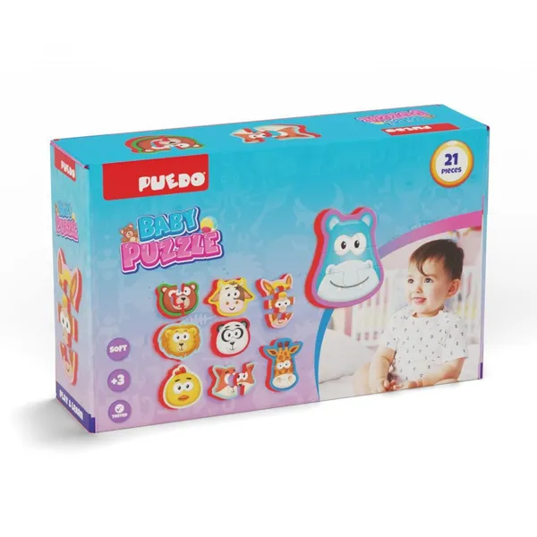 Puzzle PUEDO TOYS Baby din Spumă 21 Piese