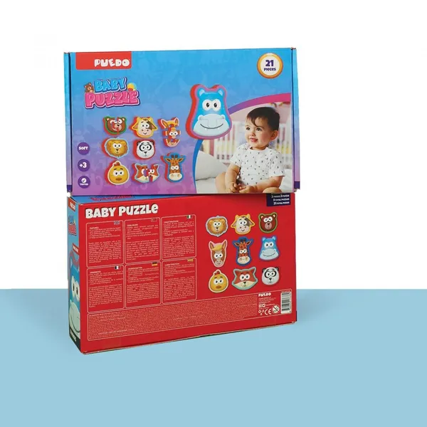 Puzzle PUEDO TOYS Baby din Spumă 21 Piese - imagine 4