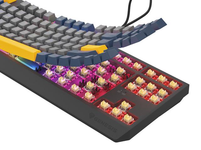 Tastatură Gaming Mecanică GENESIS Thor 230 TKL RGB Naval Blue - imagine 6
