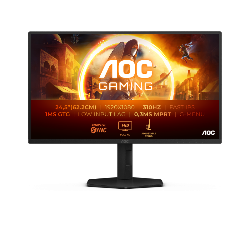 Monitor AOC 25G4SXU 24.5 inch IPS 310Hz Full HD Negru