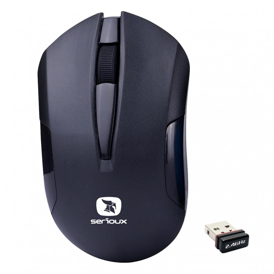Mouse SERIOUX Drago 300 Wireless 1000dpi Negru