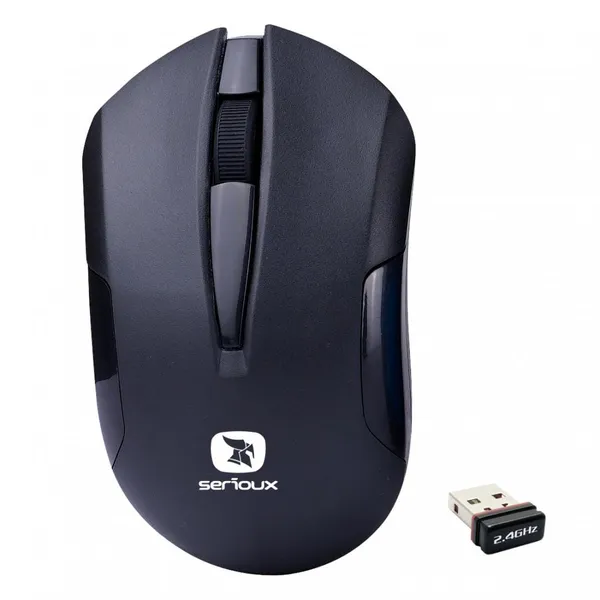 Mouse SERIOUX Drago 300 Wireless 1000dpi Negru