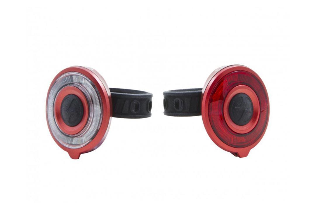 Set Lumini Bicicletă Far și Stop 2 LED Roșii 2 LED Albe