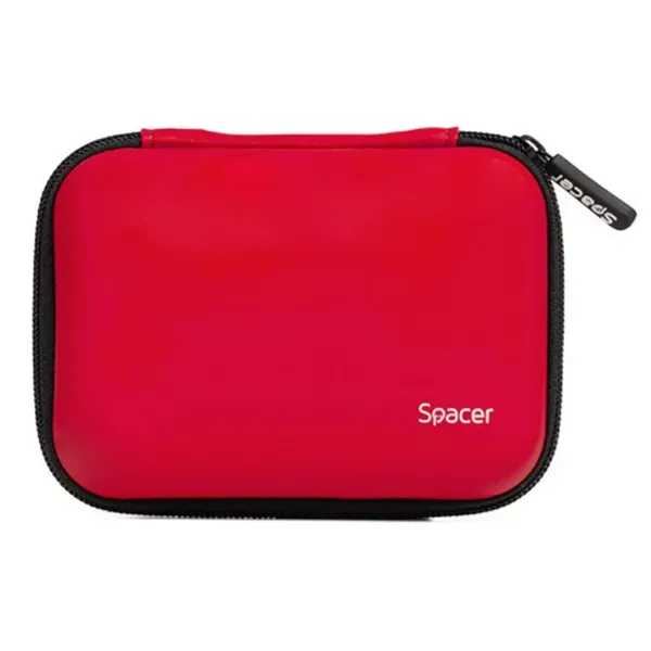 Husă SPACER HDD/SSD 2.5 inch Buzunar Intern Plasă Roșu - imagine 2