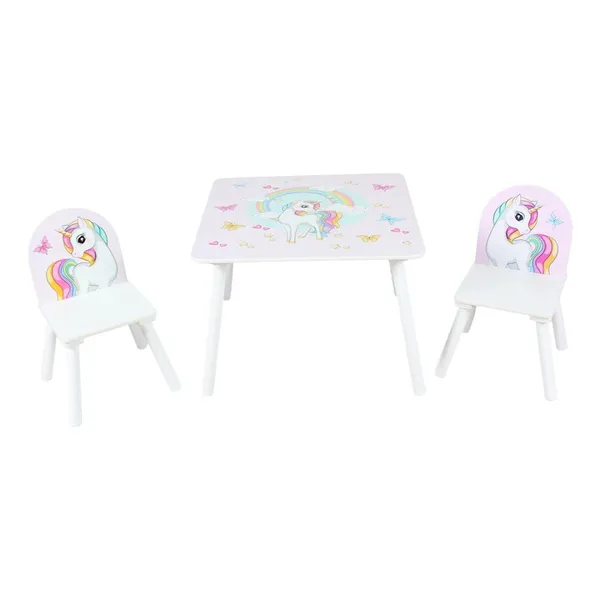 Set 2 Scaune și Birou U-GROW Unicorns